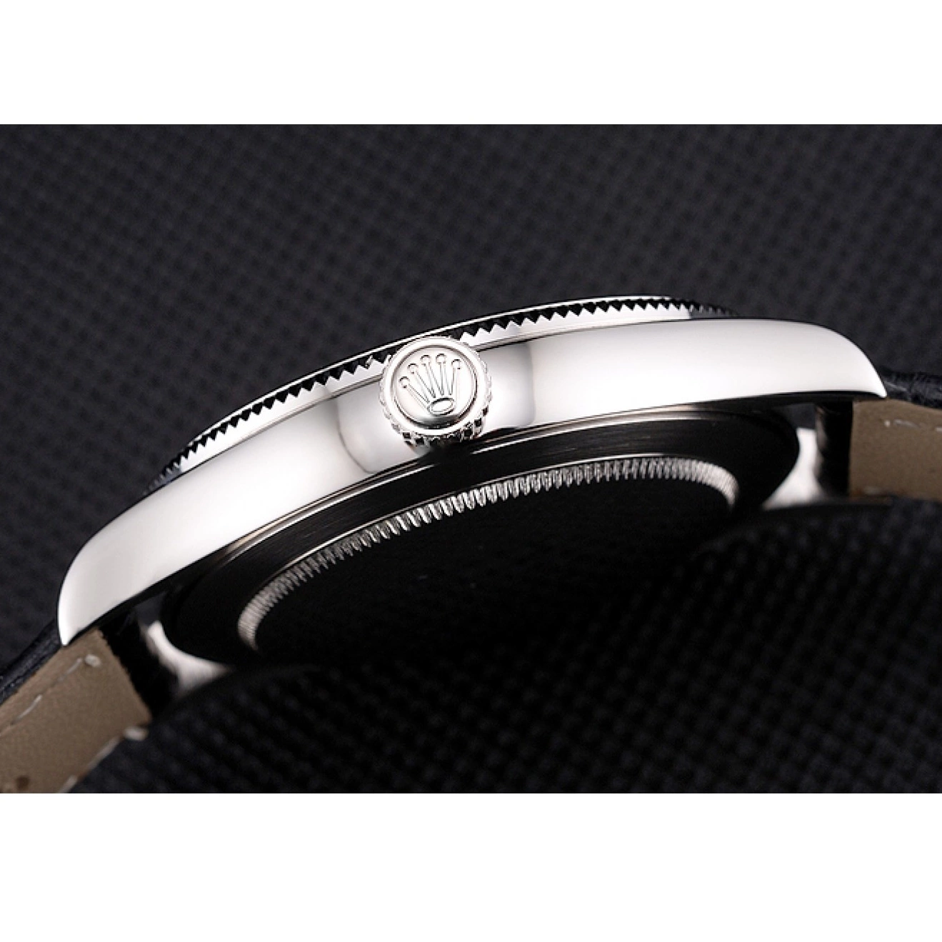 Aaa replica watch Steel Rolex And Datejust Bracelet Case Swiss Dial Black Stainless 0520